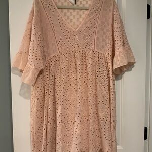 Pretty in Pink Eyelet Spring Akemi + Kin Dress